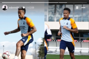 复出在即！米利唐社媒晒照，已经恢复场地训练